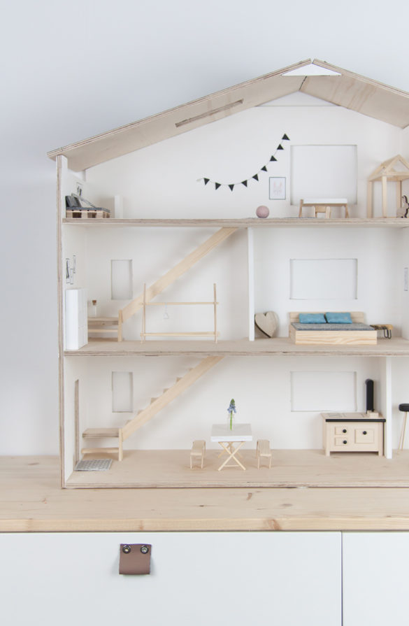 DIY Puppenhaus skandinavisch