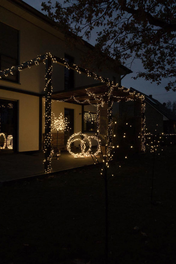 Lichterketten Terrasse DIY