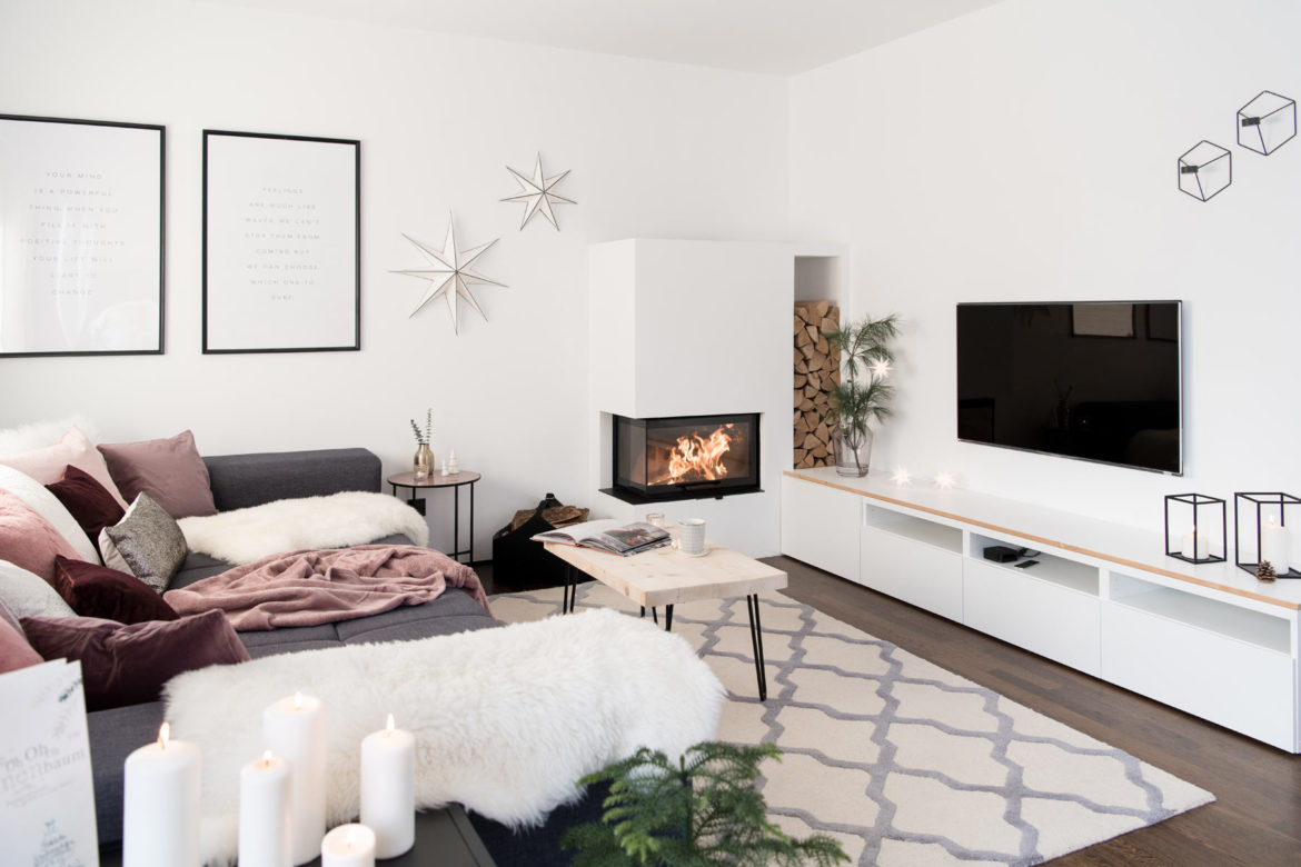 Skandi Weihnachtsdeko Wohnzimmer