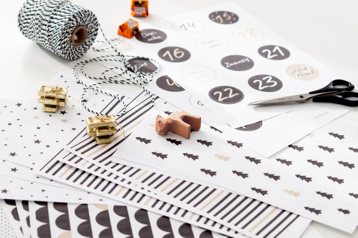 Skandi Adventskalender Freebies zum Download