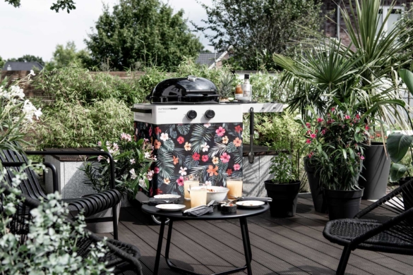 Moderner Gasgrill