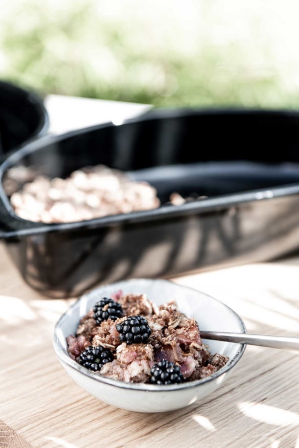 Zwetschgen Apfel Crumble