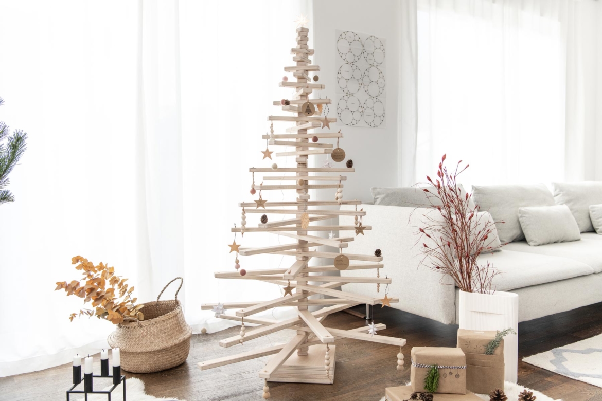 Minimalistischer Weihnachtsbaum