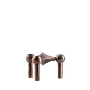 Stoff Nagel Kerzenhalter Bronze